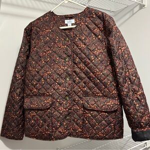 Croft & Barrow Multicolor Quilted Puffer Jacket